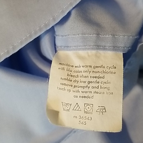 <GEOFREY BEENE> Long Sleeve 100%Cotton Dress Shirt - Picture 14 of 14